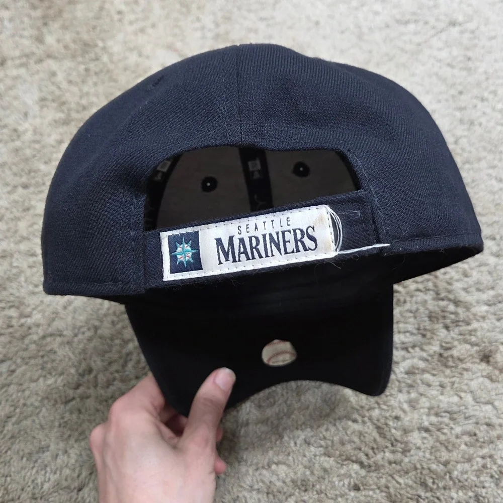 New Era Seattle Mariners Ken Griffey Jr Retirement Hat Mens OSFM Navy Blue